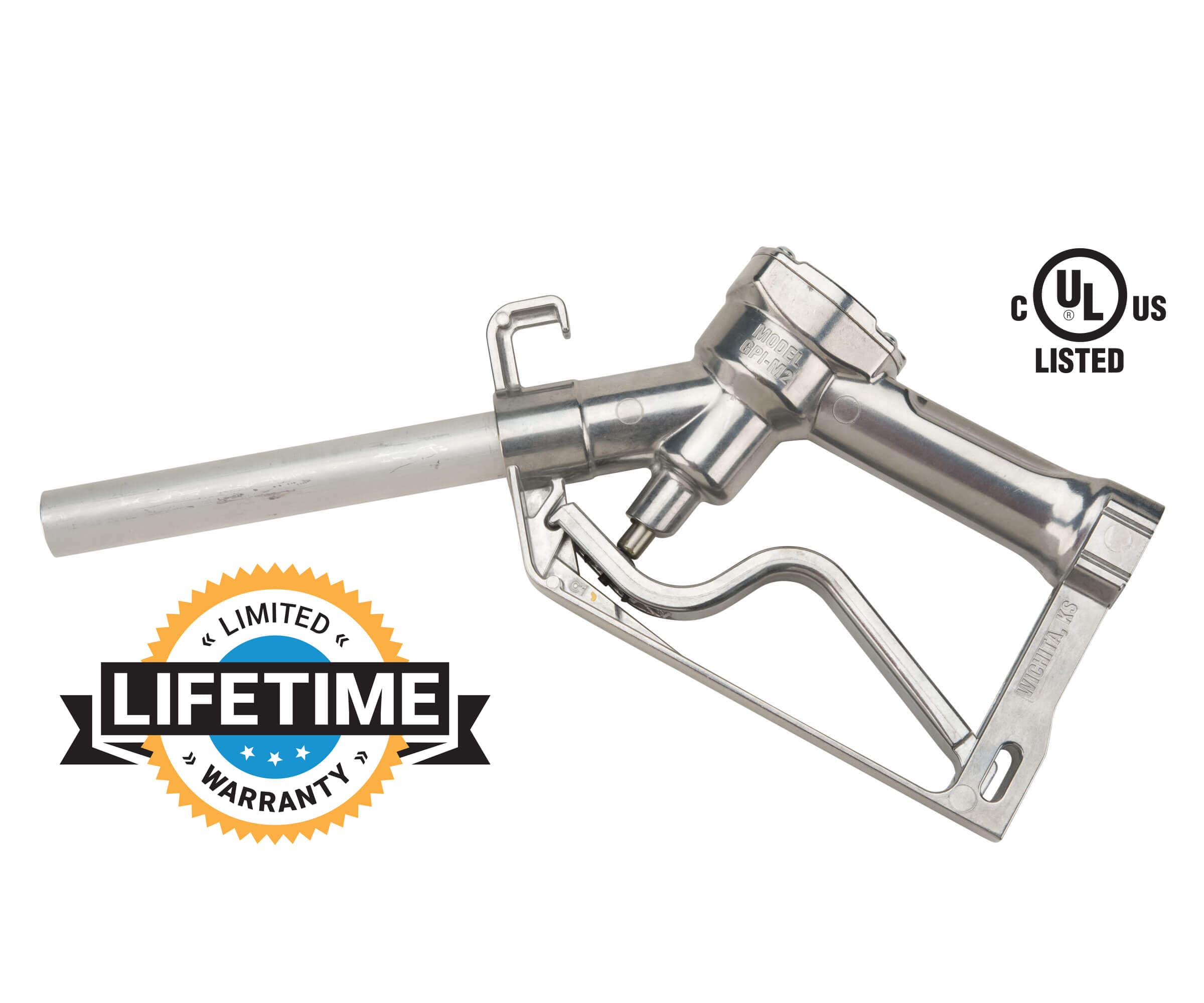 GPI® 0.75" NPT UL® Listed Manual Shut-Off Unleaded Fuel Nozzle