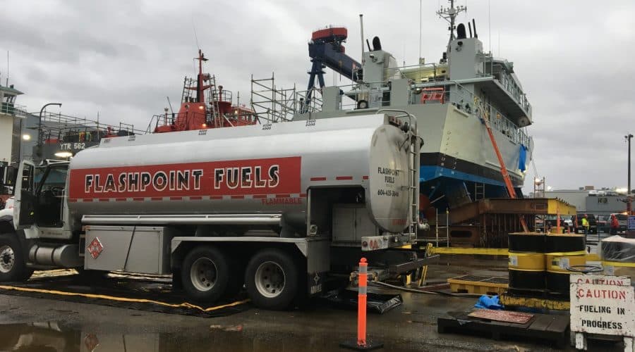 Bulk marine fuel delivery in Vancouver, BC